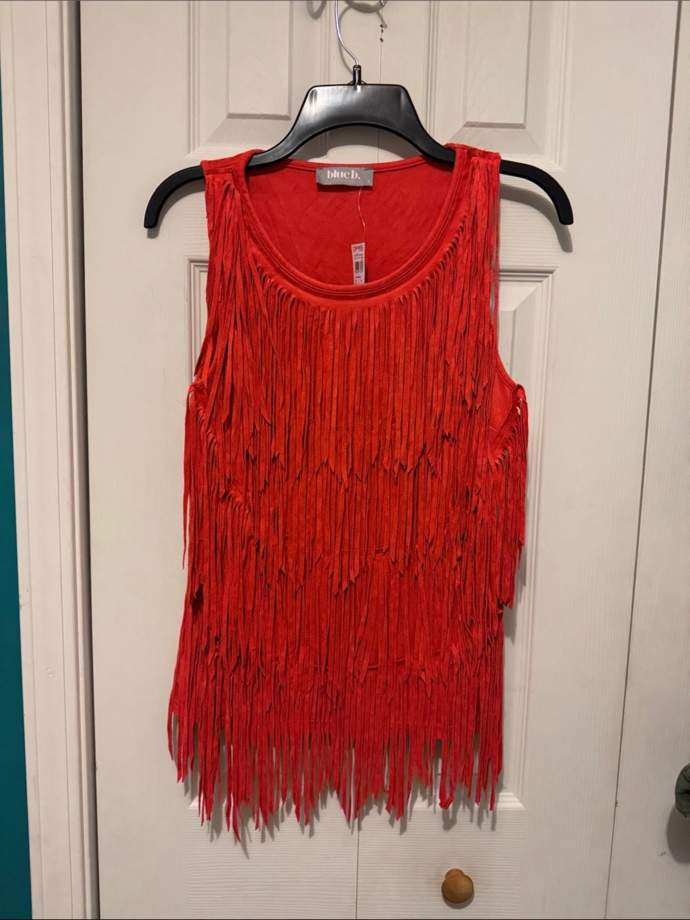 Blue.B Fringe Sleeveless Tank